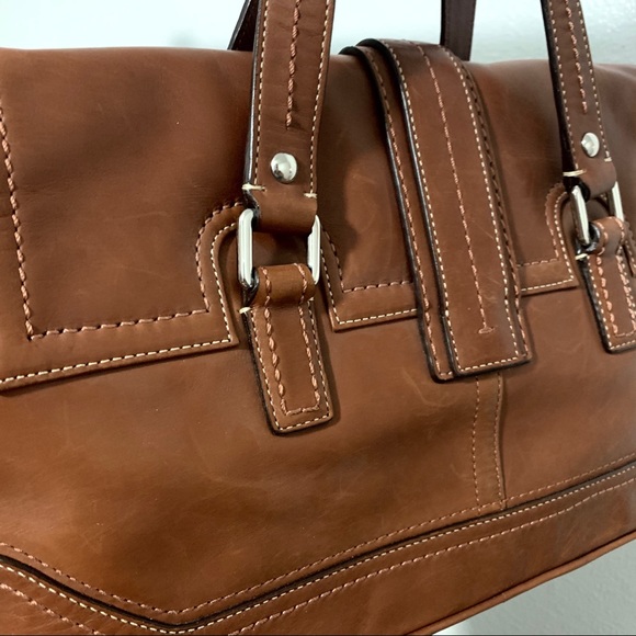 Coach Large Hamilton Brown Leather Purse F12604 - Picture 3 of 8